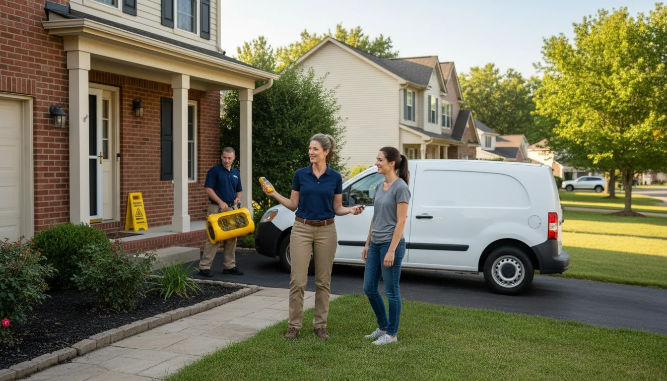Water restoration image for Water Damage & Restoration Services in Lindsay, TX